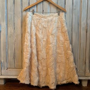 NWT Anthropologie HD in Paris Tufted Blossom Skirt